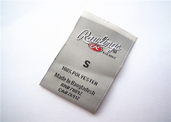 Custom Woven Clothing Label Tags Woven Fabric Lables Washable 